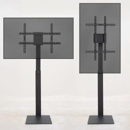 TooQ Soporte de Suelo Giratorio/Rotable FS2286M-B para TV 37-70" hasta 40kg, Negro, Rotación 90° TooQ Soporte de Suelo Giratorio/Rotable FS2286M-B para TV 37-70" hasta 40kg, Negro, Rotación 90°